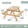 holz4home® Outdoor Picknickbank Kinder I Sitzgruppe Aussen Produktbild-Vorschau 7