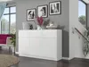 Komoda 120 cm 3 zásuvky 3 dveře skříňka FRAMIRE S-3 bílá Náhled obrázku produktu 9