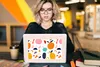 MuchoWow® Laptop Aufkleber Sticker Cover Blumen - Obst - Produktbild-Vorschau 5