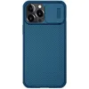 A blue iPhone 14 Pro Max case with a camera cover is shown from the back against a white background. Náhľad obrázku produktu