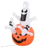 HOMCOM Decorazione di Halloween: zucca gonfiabile a forma Anteprima dell’immagine prodotto 1