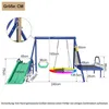 A diagram of a children's swing set with various dimensions labeled. Produktbild-Vorschau