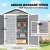 Metall-Gartenschuppen, abschließbar, Doppeltür, Fenster, Produktbild-Vorschau 7