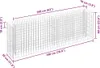 vidaXL Gabionové zvýšené lůžko z pozinkované oceli 180 × 30 Náhled obrázku produktu 7
