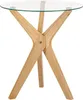 BELIANI Beistelltisch Transparent Sicherheitsglas ø 45 cm Produktbild-Vorschau 1