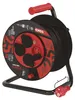 Venkovní prodlužovací kabel na bubnu 25 m / 4 zás. / černý / guma-neopren / 230V / 2,5 mm2 Produktbild-Vorschau