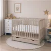 Babybettchen mit Schublade New Baby BASIC cashmere Produktbild-Vorschau 1