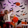 Halloween Deko,24 Stück LED Lila Fledermaus Produktbild-Vorschau 5