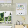 Szafka na leki kleankin, szafka apteczna z 3 przegrodami, 2 Podgląd zdjęcia produktu 5