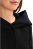 SOLO cappotto donna manica lunga cappuccio zip stampa Anteprima dell’immagine prodotto 4