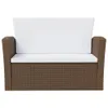vidaXL 8 tlg. Garten Lounge Set mit Kissen Poly Rattan Produktbild-Vorschau 7