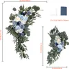 VEVOR Set di fiori artificiali per arco di nozze, fiori blu Anteprima dell’immagine prodotto 8