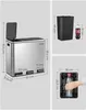 SONGMICS System segregacji odpadów, 3 x 18 l, ergonomiczny, Podgląd zdjęcia produktu 7