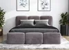 Polsterbett STAR -OM 140 x 200 mit Bettkasten. Farbe: Grau Produktbild-Vorschau 1