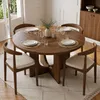 AIORBER Runder Esstisch 120 cm Holzoptik Design-Tisch Produktbild-Vorschau 2
