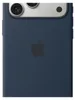 A close-up view of the back of a dark blue iPhone case with the Apple logo. Anteprima dell’immagine prodotto