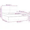 vidaXL Boxspringbett mit Matratze Weiß 160x200 cm Produktbild-Vorschau 7