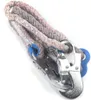 A close-up view of a safety lanyard with a rope and metal clips. Náhled obrázku produktu