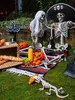 Grand squelette ossature Halloween 160 cm Deko Fruselage Voir les images du produit 4