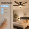 Deckenventilator mit Beleuchtung Schwarz Ø106cm H22cm 40W Produktbild-Vorschau 8
