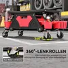 HOMCOM Werkstatthocker mit Rollen abnehmbar Sitz, Produktbild-Vorschau 6