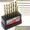 Spiralbohrer Titan HSS 1,5 - 6,5 mm Metallbohrer Set DIN Produktbild-Vorschau 1