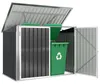 Outsunny Mülltonnenbox für 2 Mülltonnen aus verzinktem Produktbild-Vorschau 1