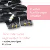 hair2heart Tape Extensions Echthaar Gewellt - 10 Tapes 2.5g Produktbild-Vorschau 3