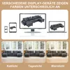 Merax 4-Sitzer Ecksofa U-förmiges, Cord-Sofa mit 2 Hockern, Produktbild-Vorschau 12