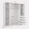 A diagram showing the dimensions of a wardrobe. Produktbild-Vorschau