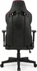 The back view of a black and red gaming chair with a white background. Náhled obrázku produktu