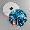 Wanduhr - Rund - Glasuhr - Abstraktion modern - 40x40cm - Produktbild-Vorschau 2