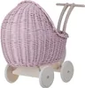 LILI Puppenwagen aus Weide Rosa 48X28 H26/47 CM Produktbild-Vorschau 5