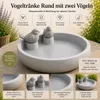 XL Vogeltränke mit Deko-Vögeln Ø34 cm – Vogelbad & Produktbild-Vorschau 3