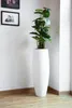 VIVANNO Bodenvase Fiberglas MAGNUM Rund, Weiß matt - 30x80 Produktbild-Vorschau 2
