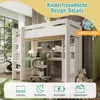 Merax Hochbett Kinderbett 90x200cm mit L-förmigem Produktbild-Vorschau 6