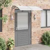 vidaXL Stříška na dveře šedá 150x100 cm Polykarbonát Náhled obrázku produktu 1