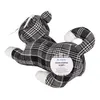 OOTB Schwarz/grau/weiß karierter Türstopper Katze Produktbild-Vorschau 2