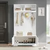 Armoire d'entrée blanche Sweiko avec espace de rangement Voir les images du produit 18