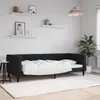 Sofa Z Funkcją Spania, Czarna, 90X200 Cm, Obita Aksamitem Podgląd zdjęcia produktu 2