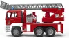 A toy fire engine with a ladder is shown against a white background. Náhled obrázku produktu