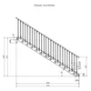 Stahltreppe 13 Stufen bis Höhe 260 cm, Laufbreite : 60 cm Produktbild-Vorschau 5