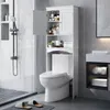 A bathroom scene with a toilet and a white cabinet. Náhled obrázku produktu