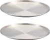 Two round metal plates are shown against a white background. Produktbild-Vorschau