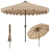 Parasol ogrodowy COSTWAY 300 cm z oświetleniem LED, 8 Podgląd zdjęcia produktu 1