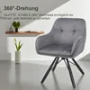 OYAJIA 2er Set Polsterstuhl Esszimmerstühle drehbar mit Produktbild-Vorschau 6
