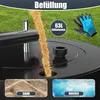 KESSER® Rasenwalze Metall mit Handschuhen Handwalze Produktbild-Vorschau 3