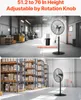 SucceBuy Ventilatore industriale da piedistallo 24" a 3 Anteprima dell’immagine prodotto 5