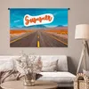 MuchoWow® Wandteppich Wandbehang Autoreise - Amerika - Produktbild-Vorschau 5