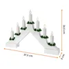 Kunststof lichtboog met 7 LED-kaarsen en timer - wit - Productafbeelding-voorbeeld 4